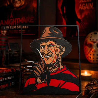 Freddy Krueger - Khung tranh treo tường kinh dị đa sắc