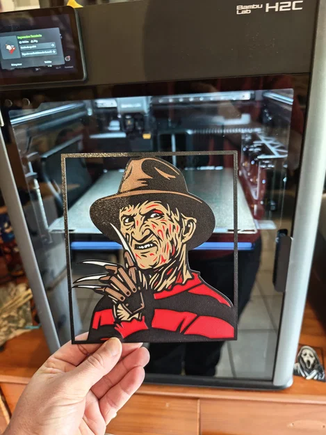 Freddy Krueger - Khung tranh treo tường kinh dị đa sắc - Image 2