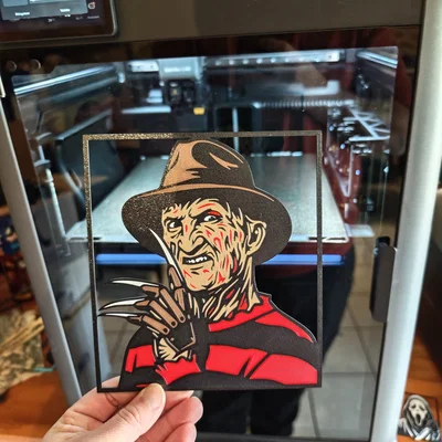 Freddy Krueger - Khung tranh treo tường kinh dị đa sắc