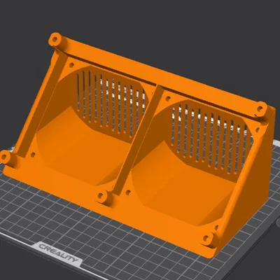 Đế gắn 2 quạt 90mm cho NerdOCT