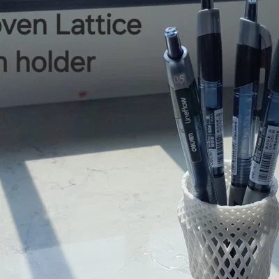 Ống Đựng Bút Woven Lattice Pencil Holder