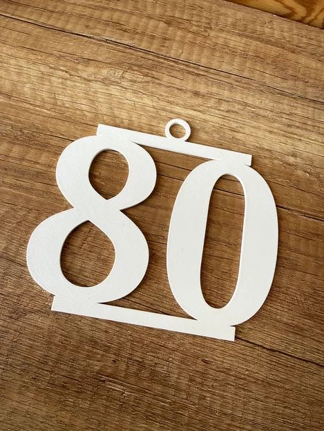 Phụ kiện 3D trang trí sinh nhật và mừng thọ tuổi 80 - Image 2