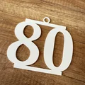 Phụ kiện 3D trang trí sinh nhật và mừng thọ tuổi 80 - Thumbnail 2