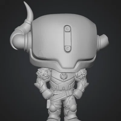 Mô hình 3D Lord Shaxx phong cách Funko cực chất từ Destiny 2