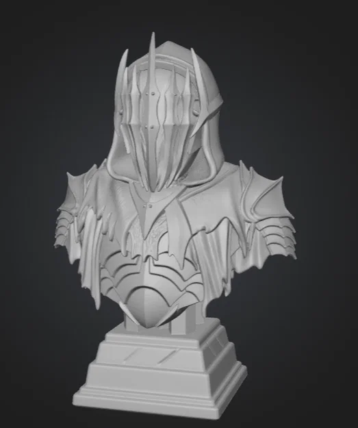 Mô hình tượng bán thân Nazgul từ Shadow of Mordor - Tải file 3D - Image 1