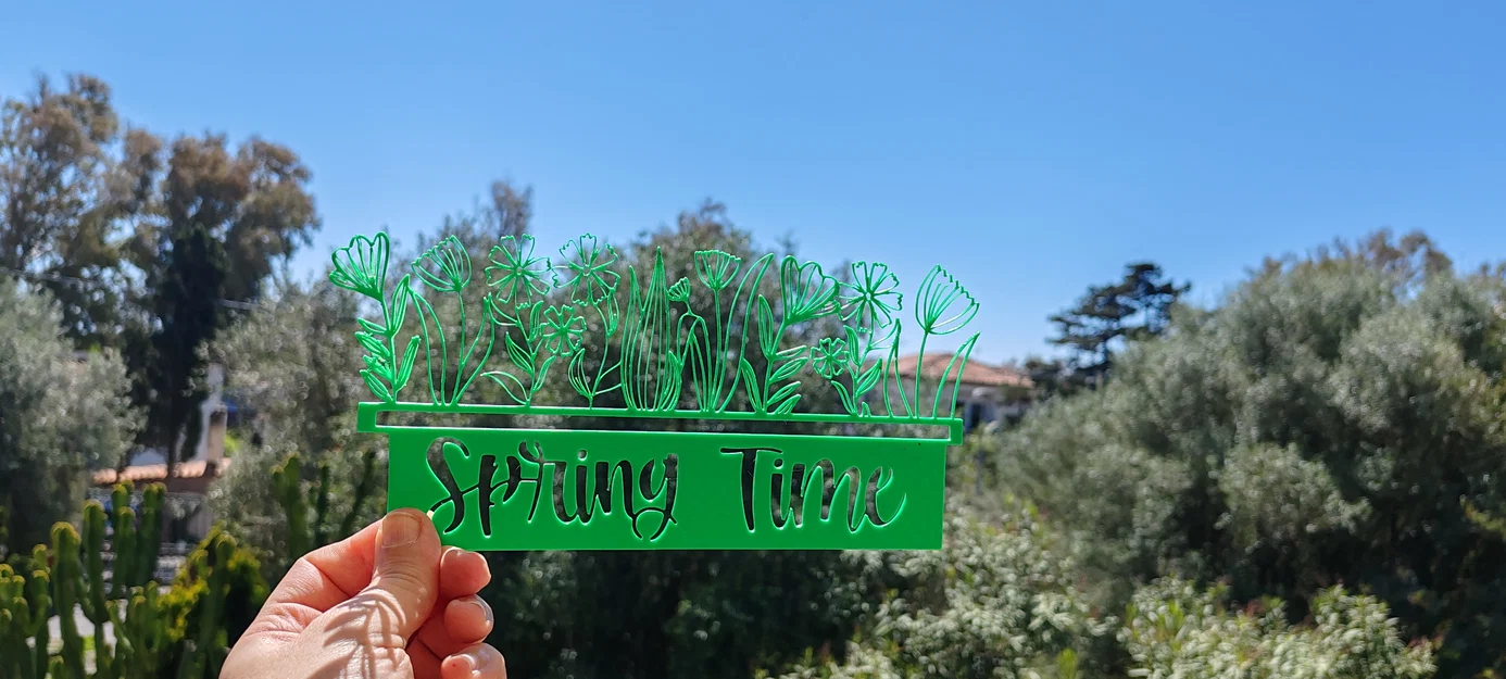 Mô hình trang trí 2D Spring Time cho không gian sống hiện đại - Image 1