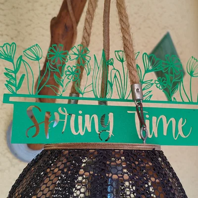 Mô hình trang trí 2D Spring Time cho không gian sống hiện đại