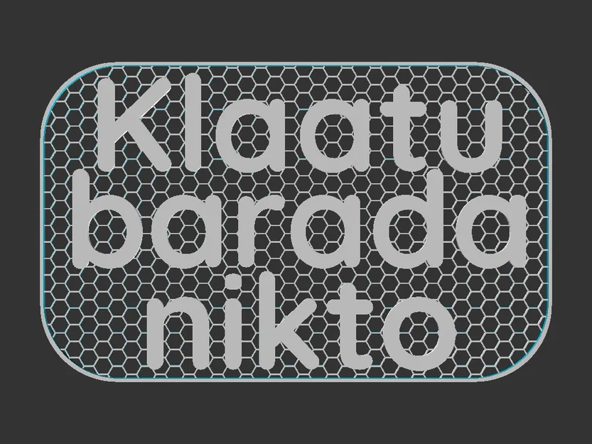 Bảng hiệu "Klaatu Barada Nikto" - Image 3