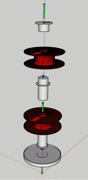 Kệ xoay trưng bày cho cuộn dây - Image 1
