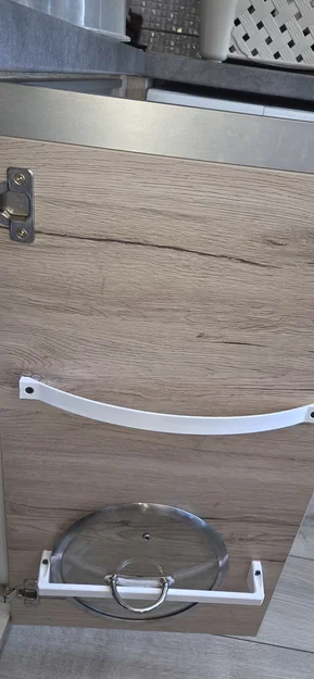 Giá treo nắp nồi in 3D tiện lợi cho tủ bếp - Image 2