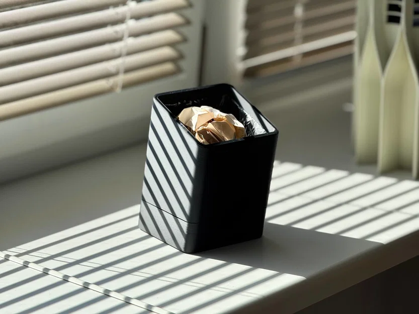 Thùng rác để bàn - Phiên bản chéo - Image 1