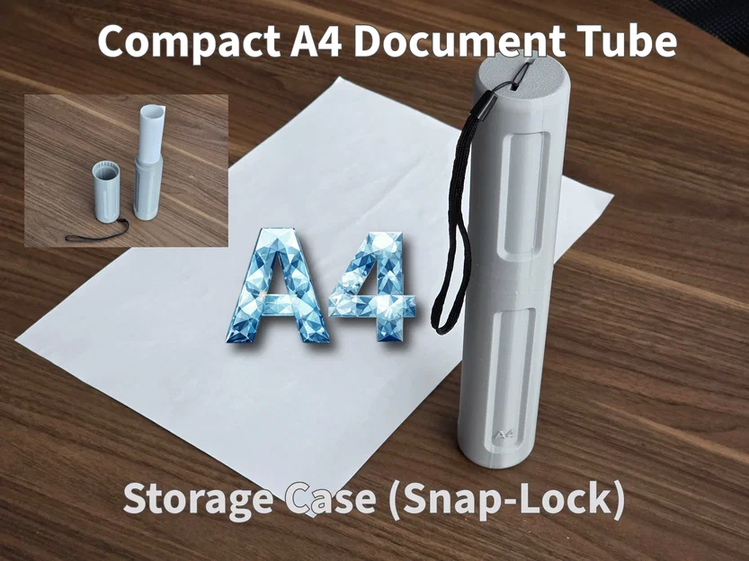 Ống Đựng Tài Liệu A4 Gọn Nhẹ (Cơ chế khóa cài Snap-Lock) - Image 1