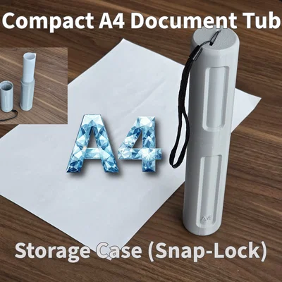 Ống Đựng Tài Liệu A4 Gọn Nhẹ (Cơ chế khóa cài Snap-Lock)
