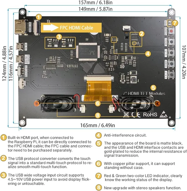 Ốp Chonky cho màn hình KlipperScreen 7 inch trên Voron 350 - Image 2