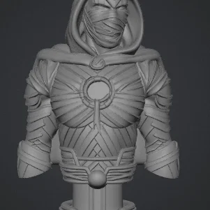Mô hình tượng bán thân Moonknight Marvel 3D độc đáo