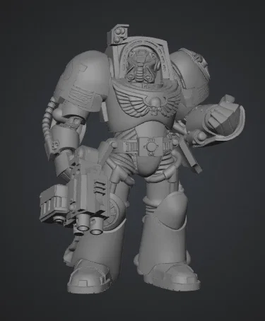Mô hình 3D Space Marine Terminator cho fan Warhammer 40k chất lượng cao - Image 1