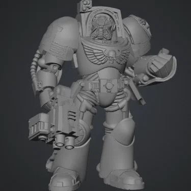 Mô hình 3D Space Marine Terminator cho fan Warhammer 40k chất lượng cao