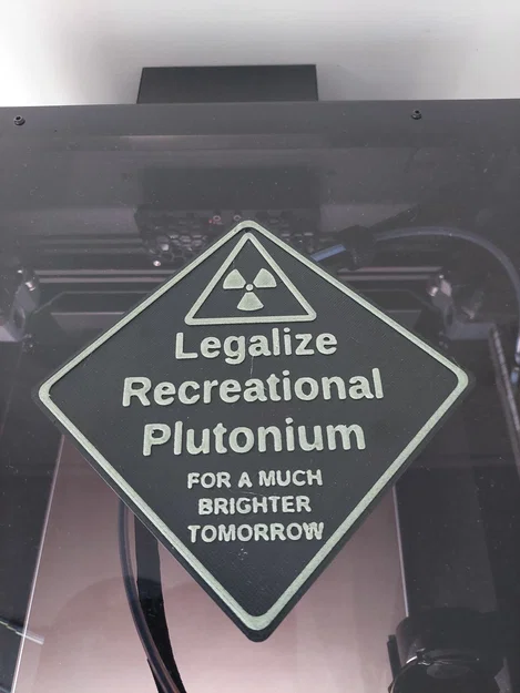 Biển báo phát sáng Legalize Recreational Plutonium độc lạ - Image 2