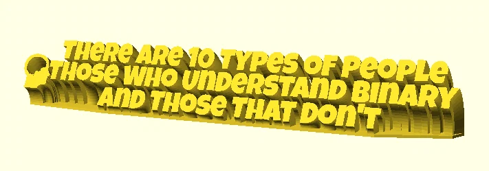 Biển báo 3D hài hước cho dân lập trình - Mã nhị phân độc đáo - Image 1