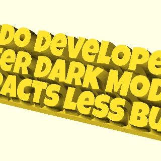 Biển để bàn 3D hài hước cho dân lập trình: Why Do Developers Prefer Dark Mode