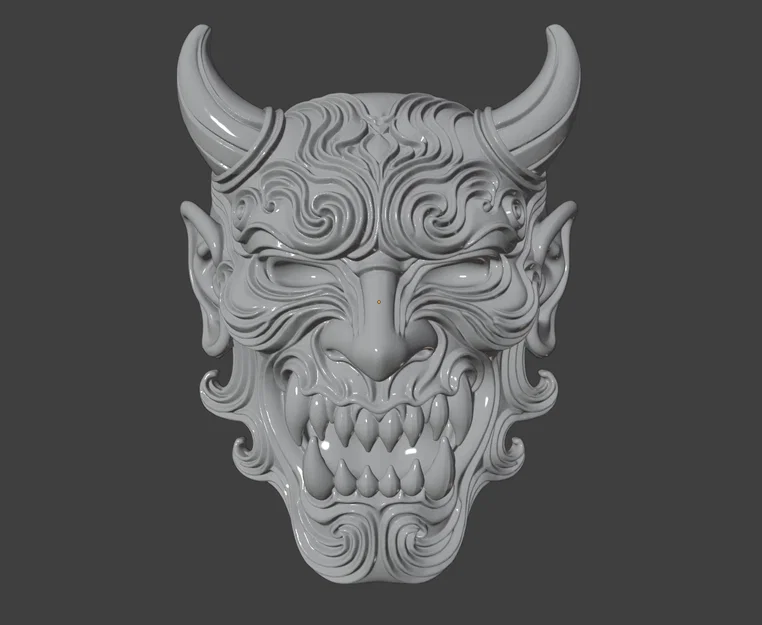 Mặt nạ treo tường Quỷ Nhật Bản - Image 1