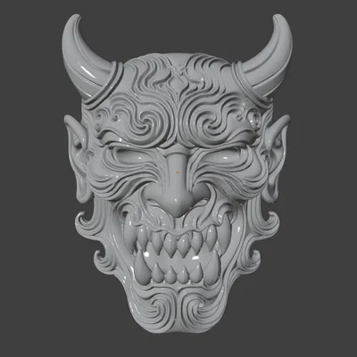 Mặt nạ treo tường Quỷ Nhật Bản