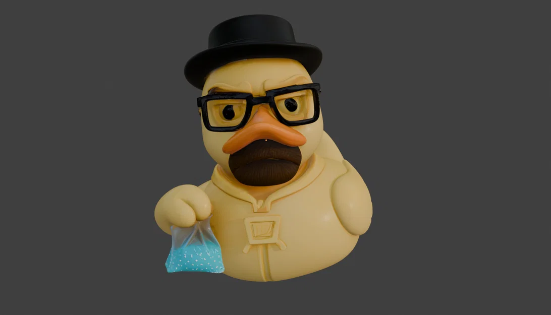 Mô hình chú vịt cao su Heisenberg / Walter White - Image 1