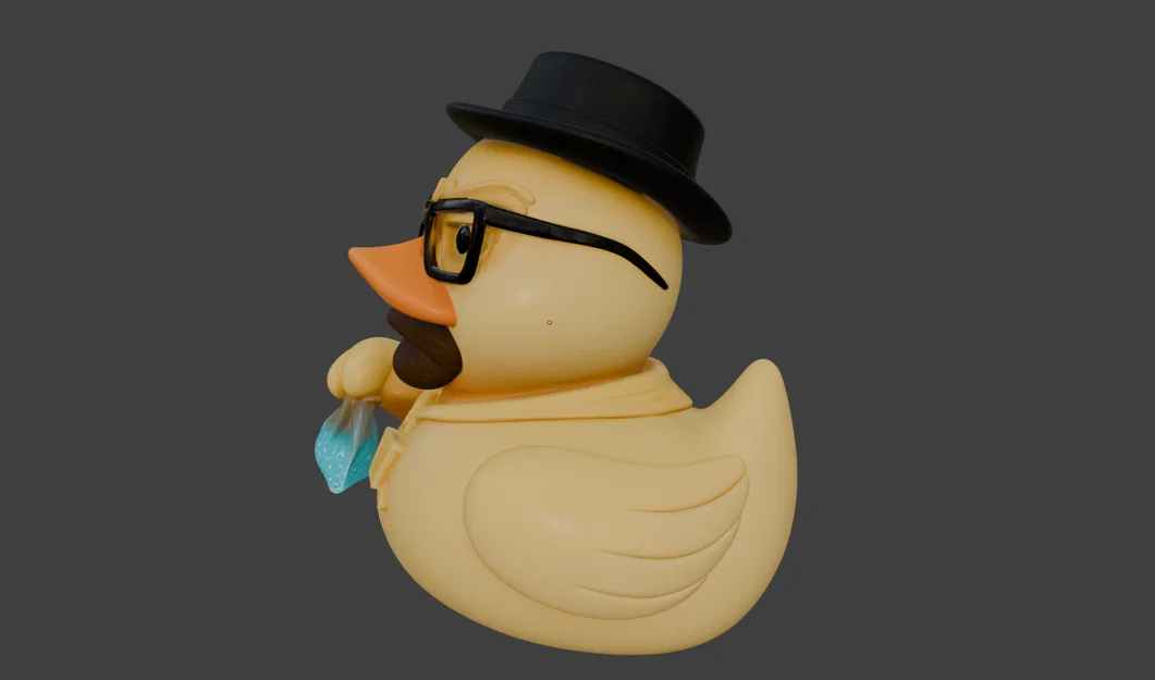 Mô hình chú vịt cao su Heisenberg / Walter White - Image 2