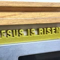 Mô hình trang trí bàn làm việc chữ Jesus Is Risen in 3D - Thumbnail 2