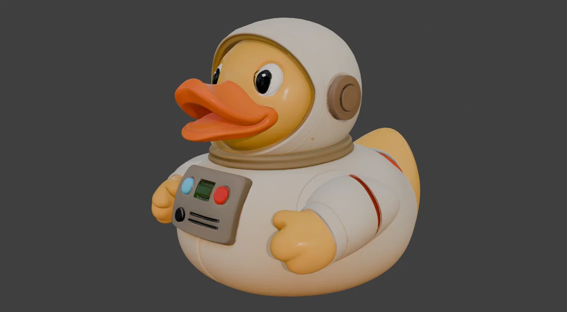 Mô hình vịt phi hành gia Artemis (Astronaut Rubber Ducky) in 3D - Image 1