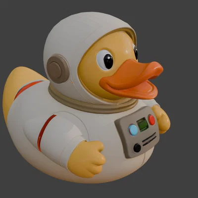 Mô hình vịt phi hành gia Artemis (Astronaut Rubber Ducky) in 3D