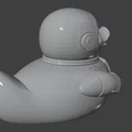 Mô hình vịt phi hành gia Artemis (Astronaut Rubber Ducky) in 3D - Thumbnail 3