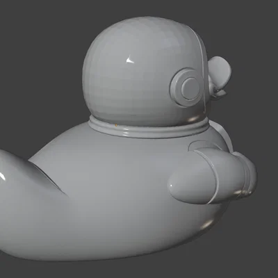 Mô hình vịt phi hành gia Artemis (Astronaut Rubber Ducky) in 3D