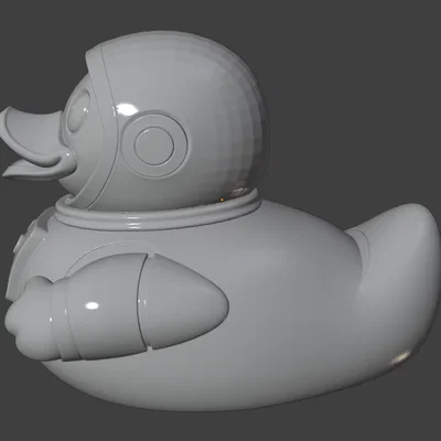 Mô hình vịt phi hành gia Artemis (Astronaut Rubber Ducky) in 3D