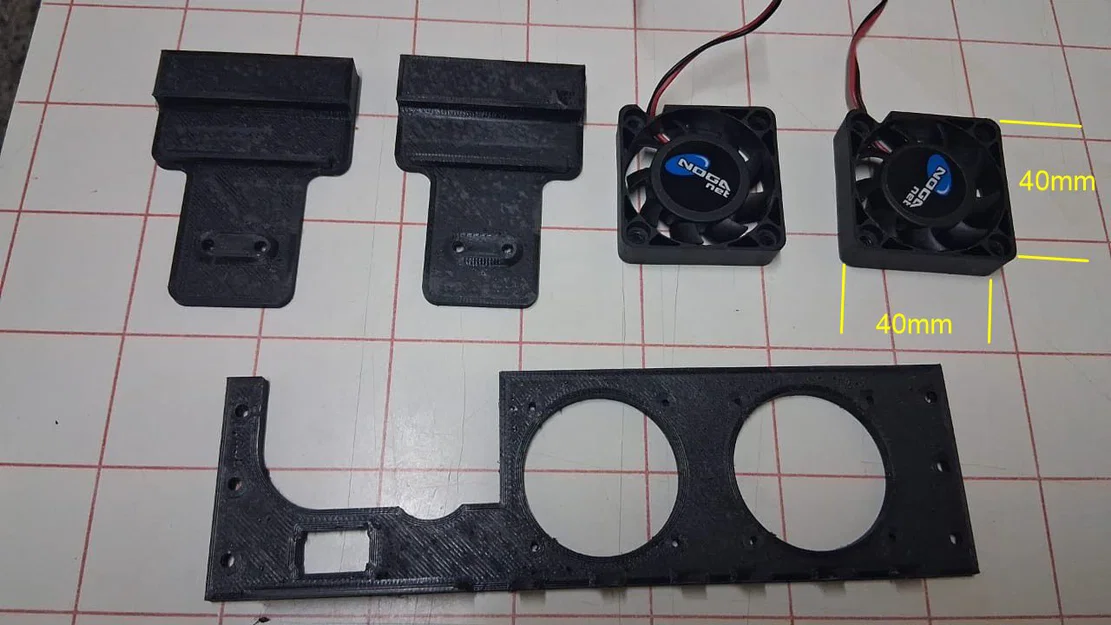 Bộ khung gắn quạt tản nhiệt cho Anytone 6666, Radioddty QT-80 - Image 8