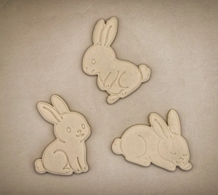 Khuôn cắt bánh quy hình chú thỏ Phục sinh - Image 2