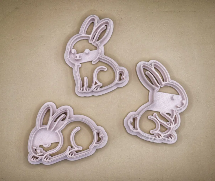 Khuôn cắt bánh quy hình chú thỏ Phục sinh - Image 4