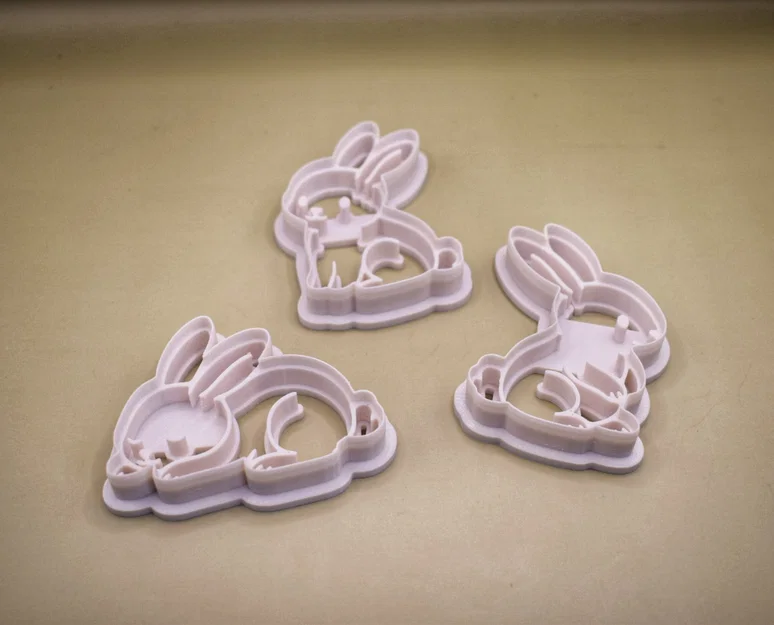 Khuôn cắt bánh quy hình chú thỏ Phục sinh - Image 5