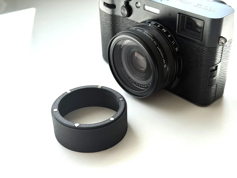 Lens Hood nam châm cho Fujifilm X100 (Dùng với K&F Filter) - Image 2