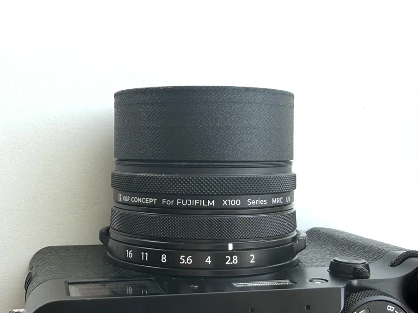 Lens Hood nam châm cho Fujifilm X100 (Dùng với K&F Filter) - Image 3