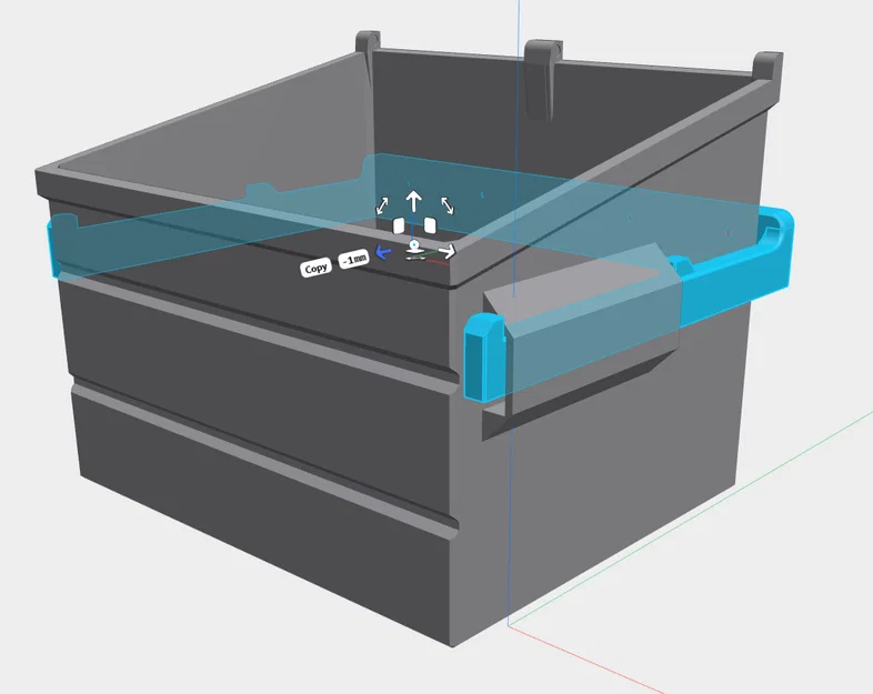 Giá treo tường cho mô hình thùng rác 3D (Dumpster Bracket) - Image 2