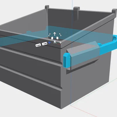 Giá treo tường cho mô hình thùng rác 3D (Dumpster Bracket)