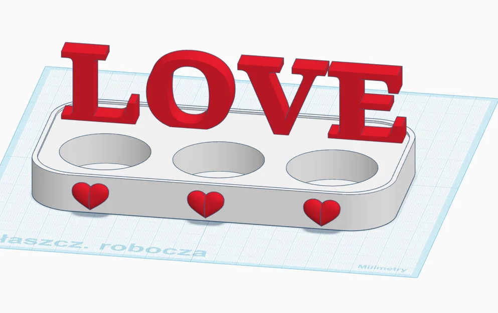 Chân nến trang trí chữ LOVE in 3D độc đáo cho không gian lãng mạn - Image 1