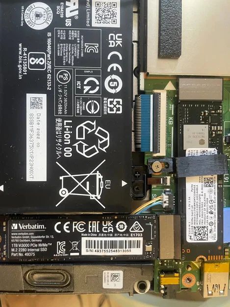 Giá đỡ ổ cứng SSD NVMe 2280 cho Lenovo IdeaPad Gaming 3 - Image 1