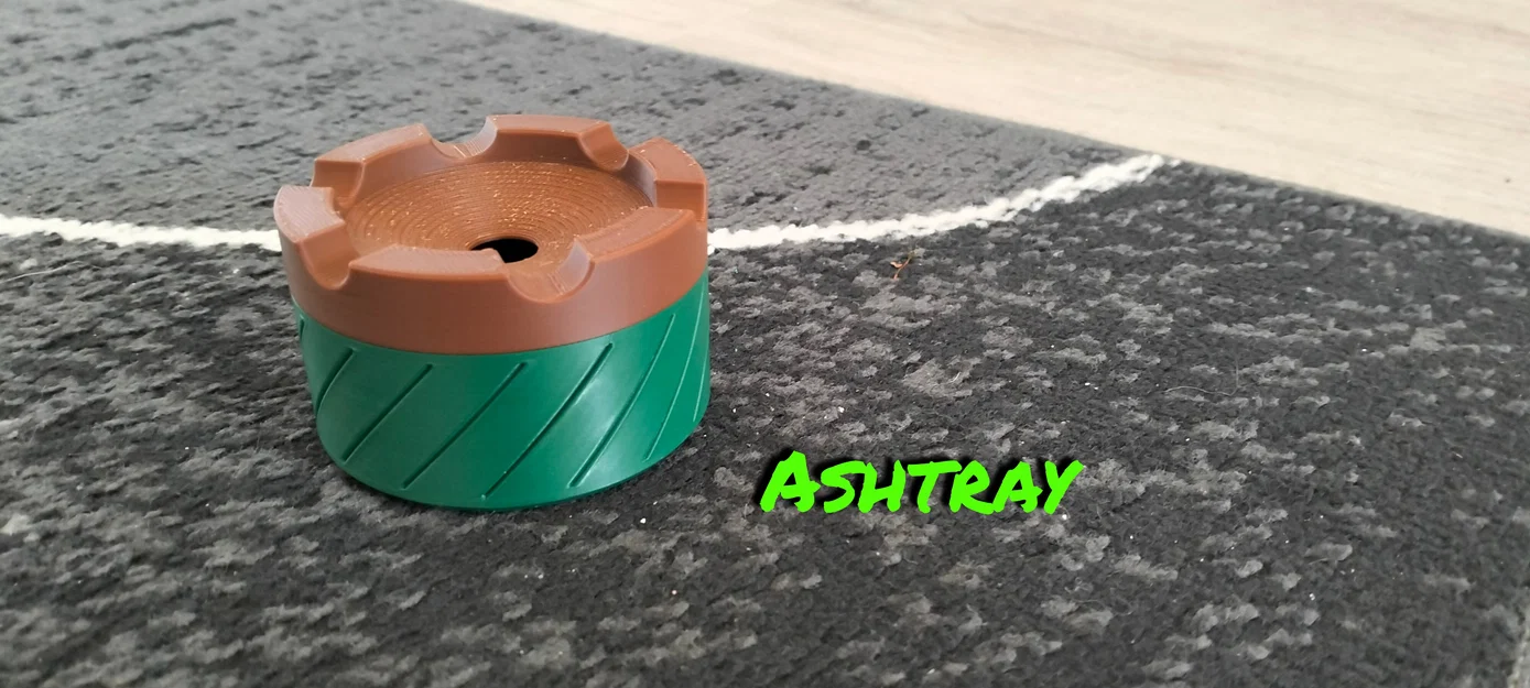 Gạt tàn thuốc lá cầm tay với cơ chế khóa xoay thông minh - Image 1