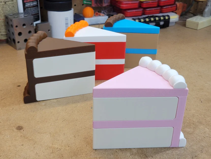 Hộp Đựng Hình Miếng Bánh Ngọt (Cake Slice Shaped Container) - Image 1