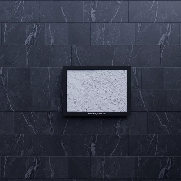 Mô hình địa hình 3D thu nhỏ - Frankfurt, Ginnheim, Đức - Image 8