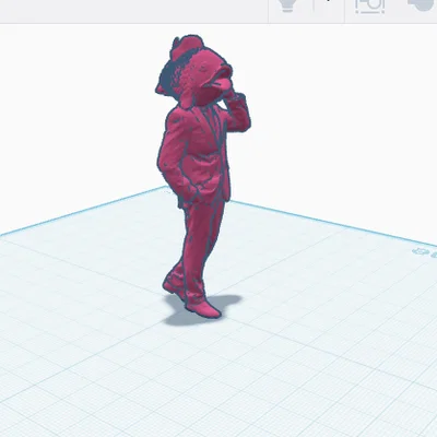 Mô hình Fish Man trang trí bàn làm việc độc lạ - In 3D dễ dàng
