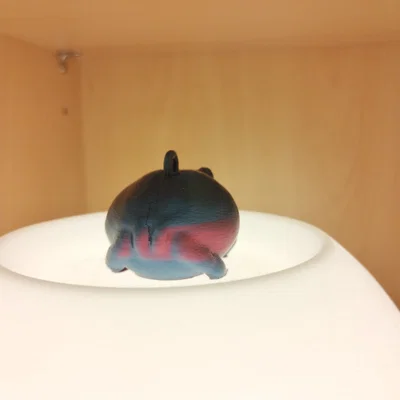 Móc khóa ếch Grumpy Frog dễ thương - File in 3D chất lượng cao