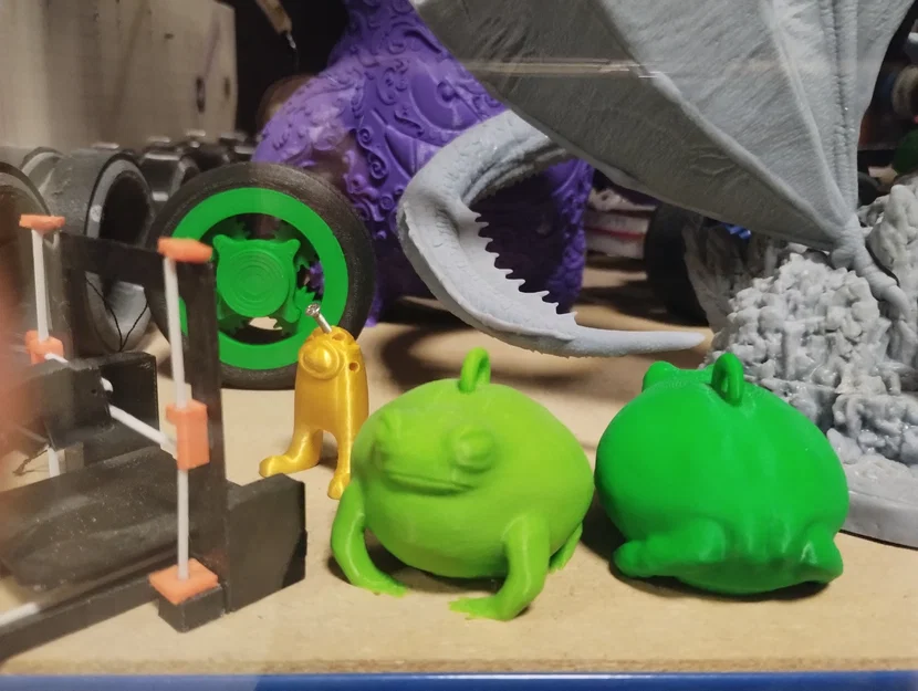 Móc khóa ếch Grumpy Frog dễ thương - File in 3D chất lượng cao - Image 4